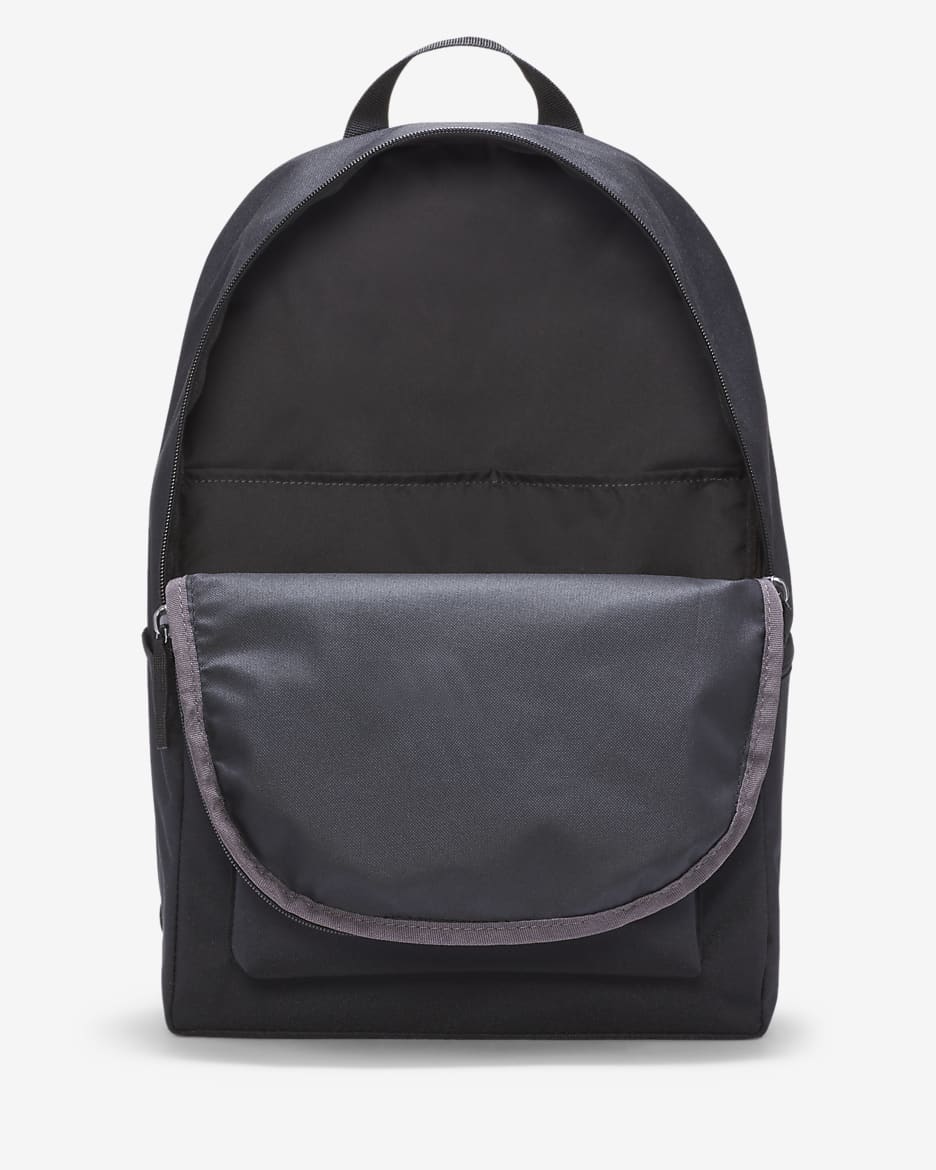 Nike Heritage Backpack (25L) - Black/Black/White