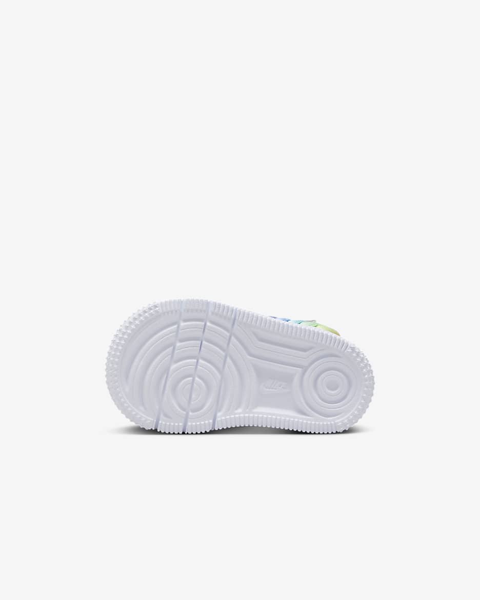 Nike Force 1 Low LV8 EasyOn Baby/Toddler Shoes - White/Terra Blush/Vapor Green/Multi-Color