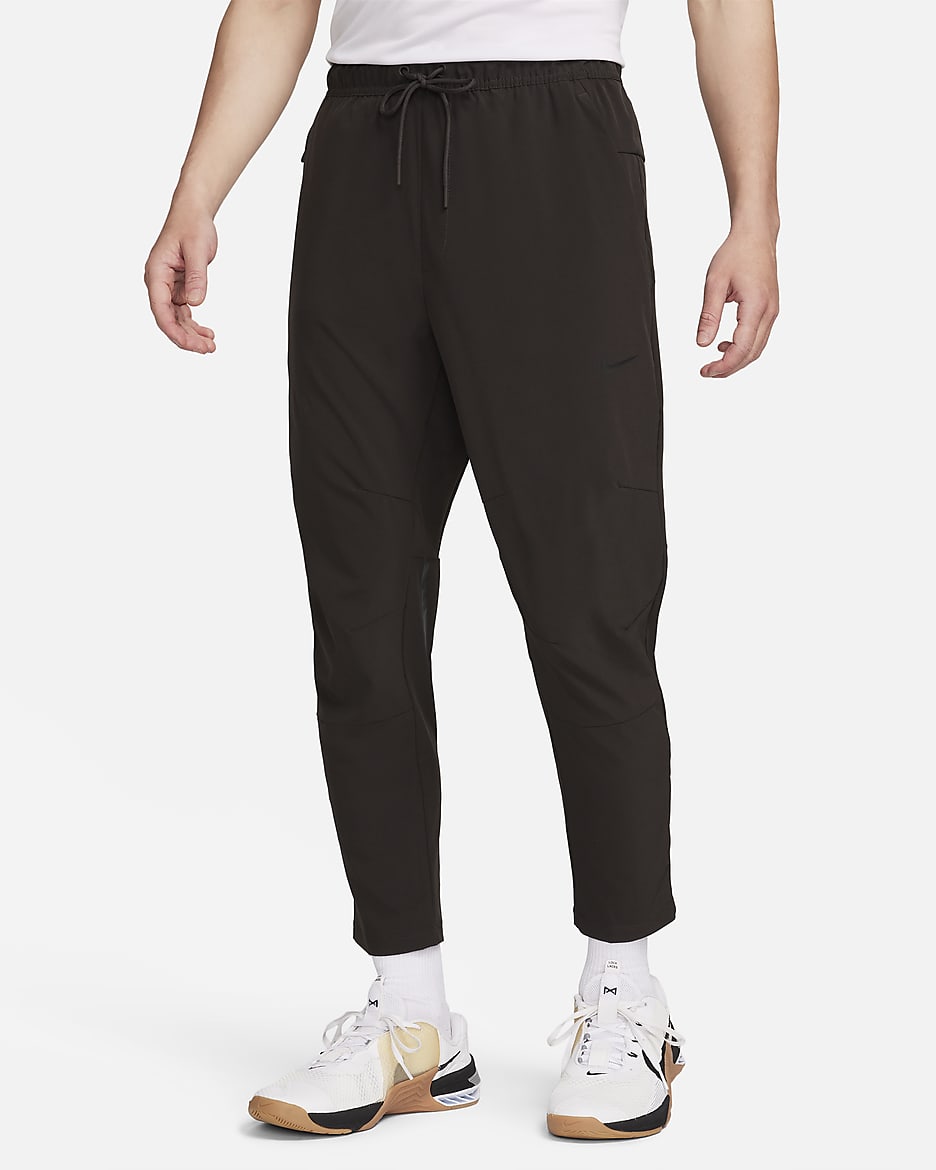 ナイキ アンリミテッド メンズ Dri-FIT テーパードレッグ パンツ - ベルベットブラウン/ブラック/ブラック/ベルベットブラウン