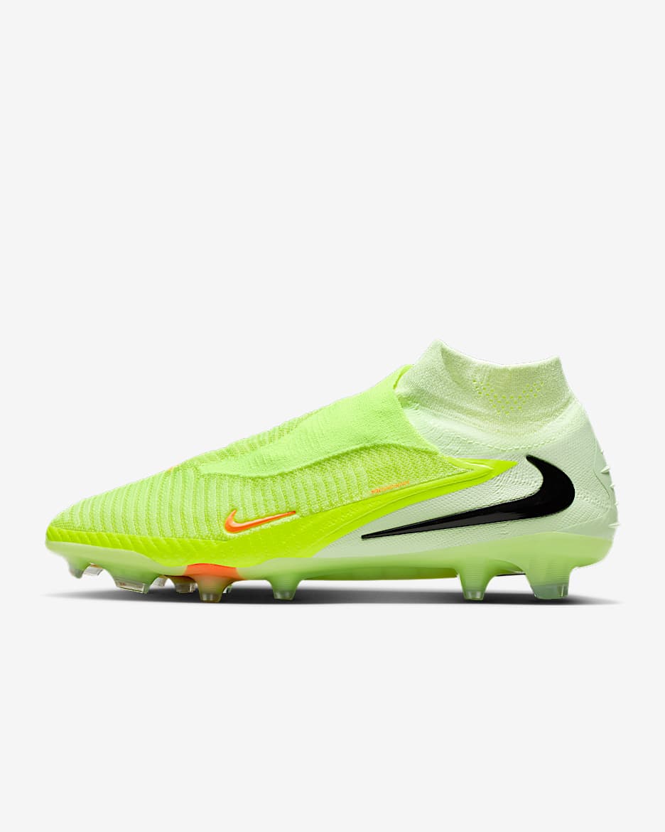 Nike Phantom 6 High Elite Firm-Ground Soccer Cleats - Hyper Crimson/Limelight/Black