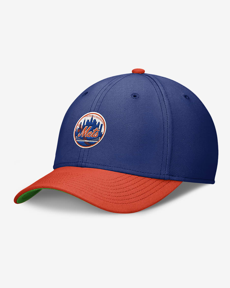 New York Mets Rewind Cooperstown Swoosh Men's Nike Dri-FIT MLB Hat - Royal