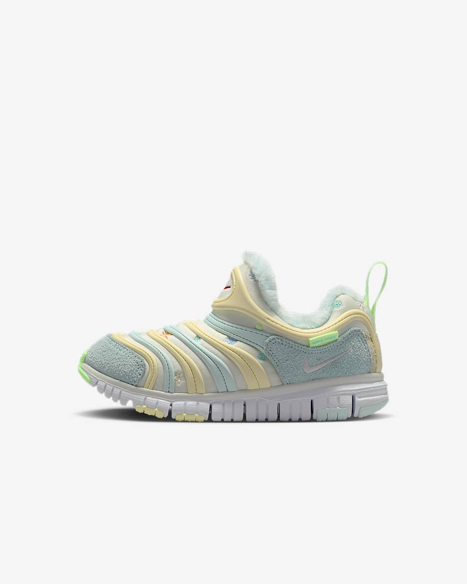 Nike Dynamo Free Little Kids' Shoes - Sail/White/Glacier Blue/Metallic Silver