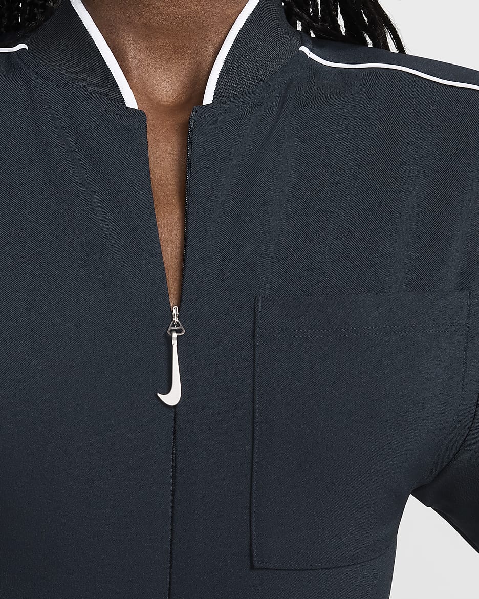 Nike x Jacquemus Vestido - Mujer - Dark Obsidian/Blanco