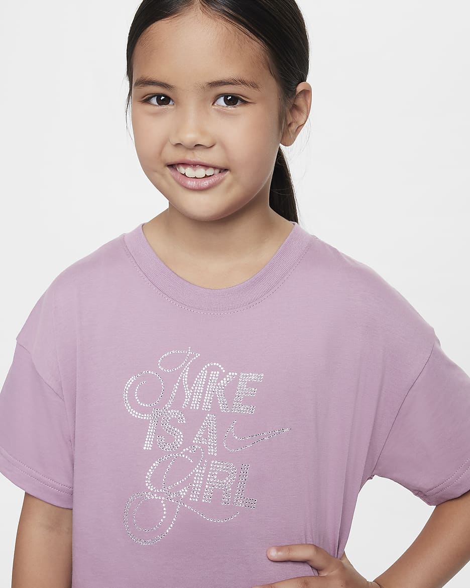 Nike Sportswear Older Kids' (Girls') T-Shirt - Plum Dust