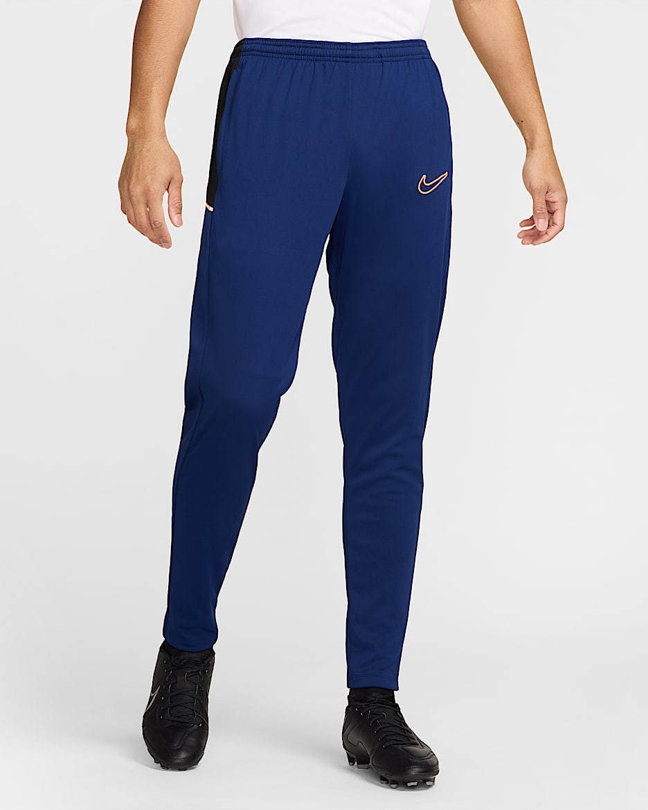 Nike Academy Dri-FIT voetbalbroek voor heren - Blue Void/Zwart/Blue Void/Orange Pulse