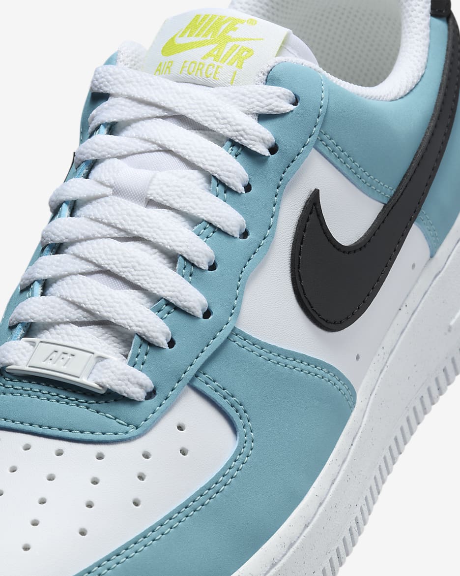 Chaussure Nike Air Force 1 '07 pour Femme - Denim Turquoise/Blanc/Cyber/Noir