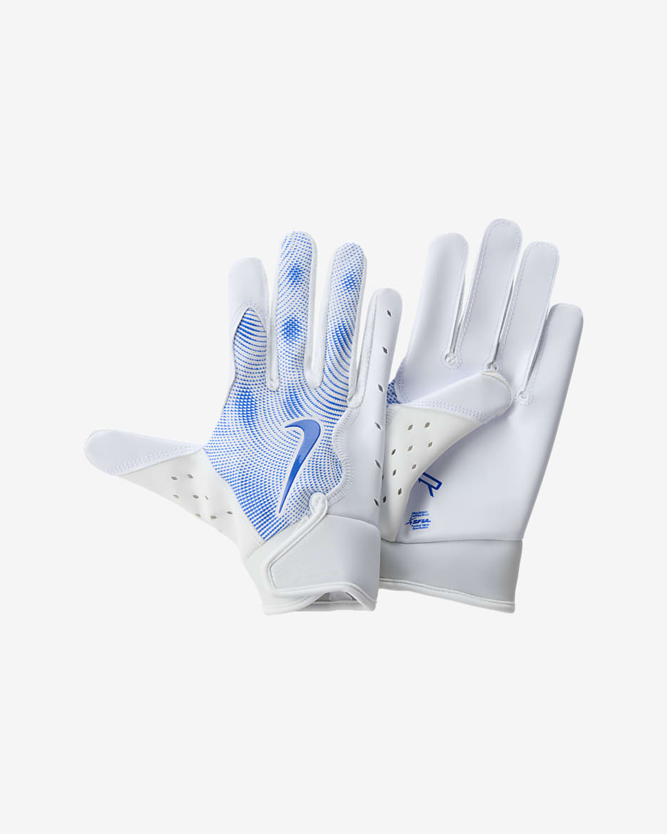 Guantes de fútbol americano para niños (1 par) Nike Vapor Jet 8.0 - Blanco