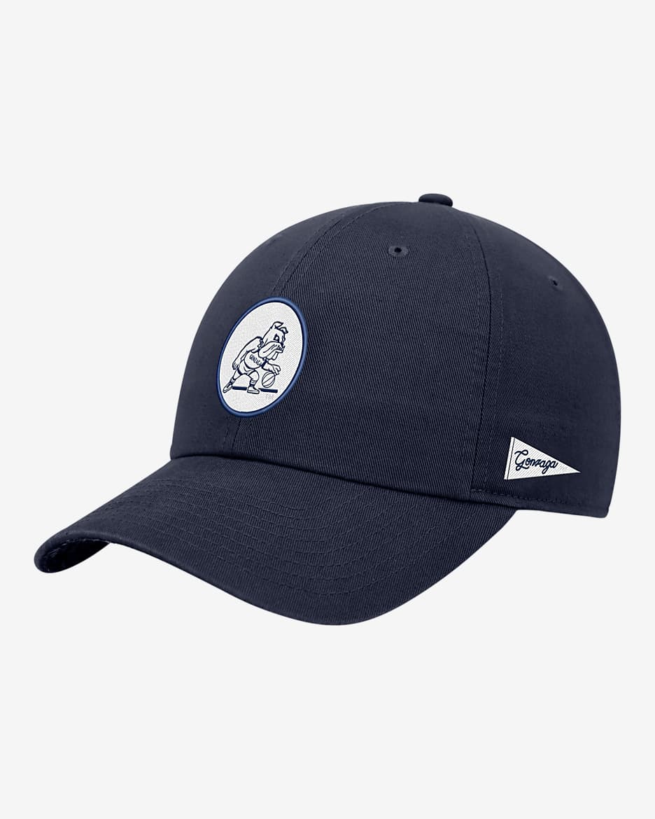 Gonzaga Logo Nike College Adjustable Cap - Navy