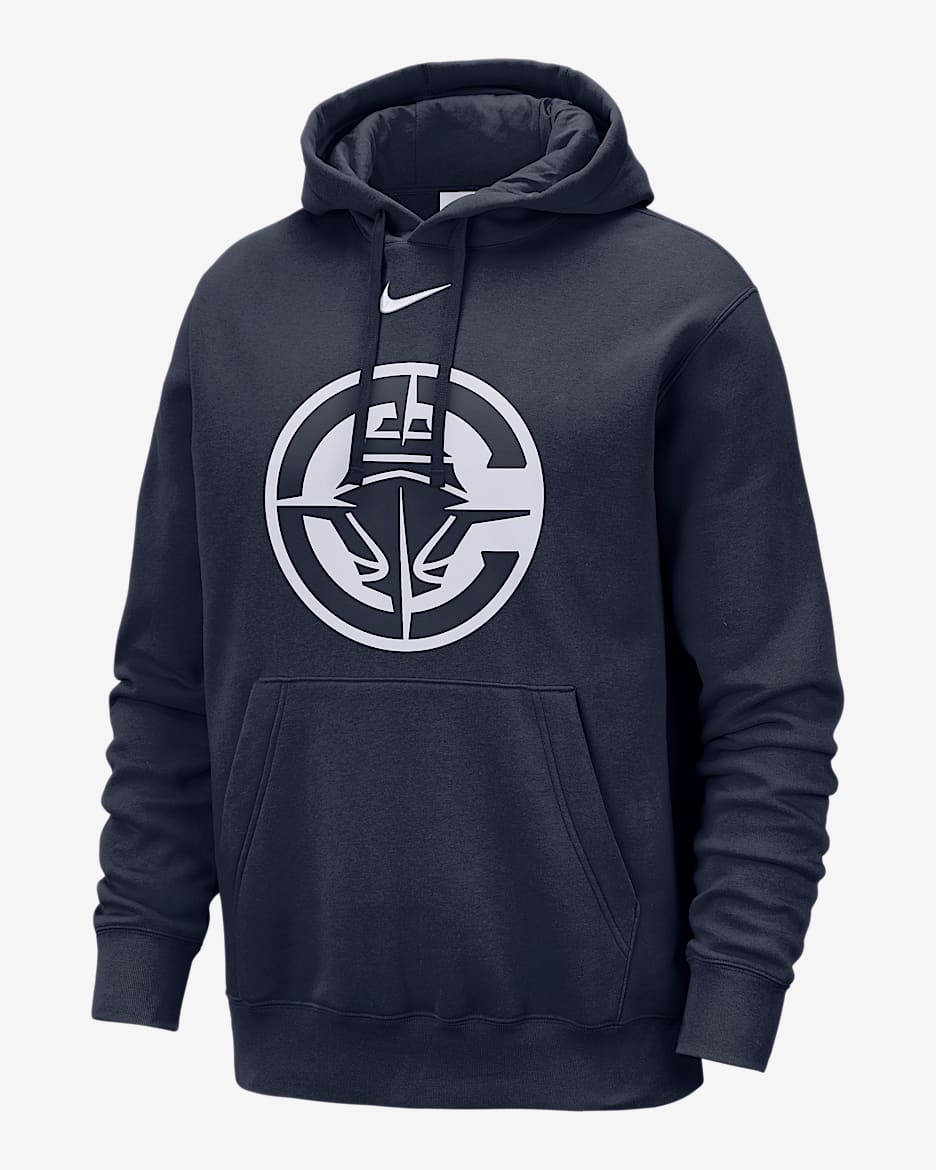 LA Clippers Club Men's Nike NBA Pullover Hoodie - College Navy/White