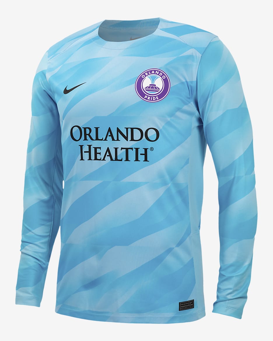 Orlando Pride 2024 Goalkeeper Nike NWSL Long-Sleeve Replica Jersey - Blue Chill/Baltic Blue