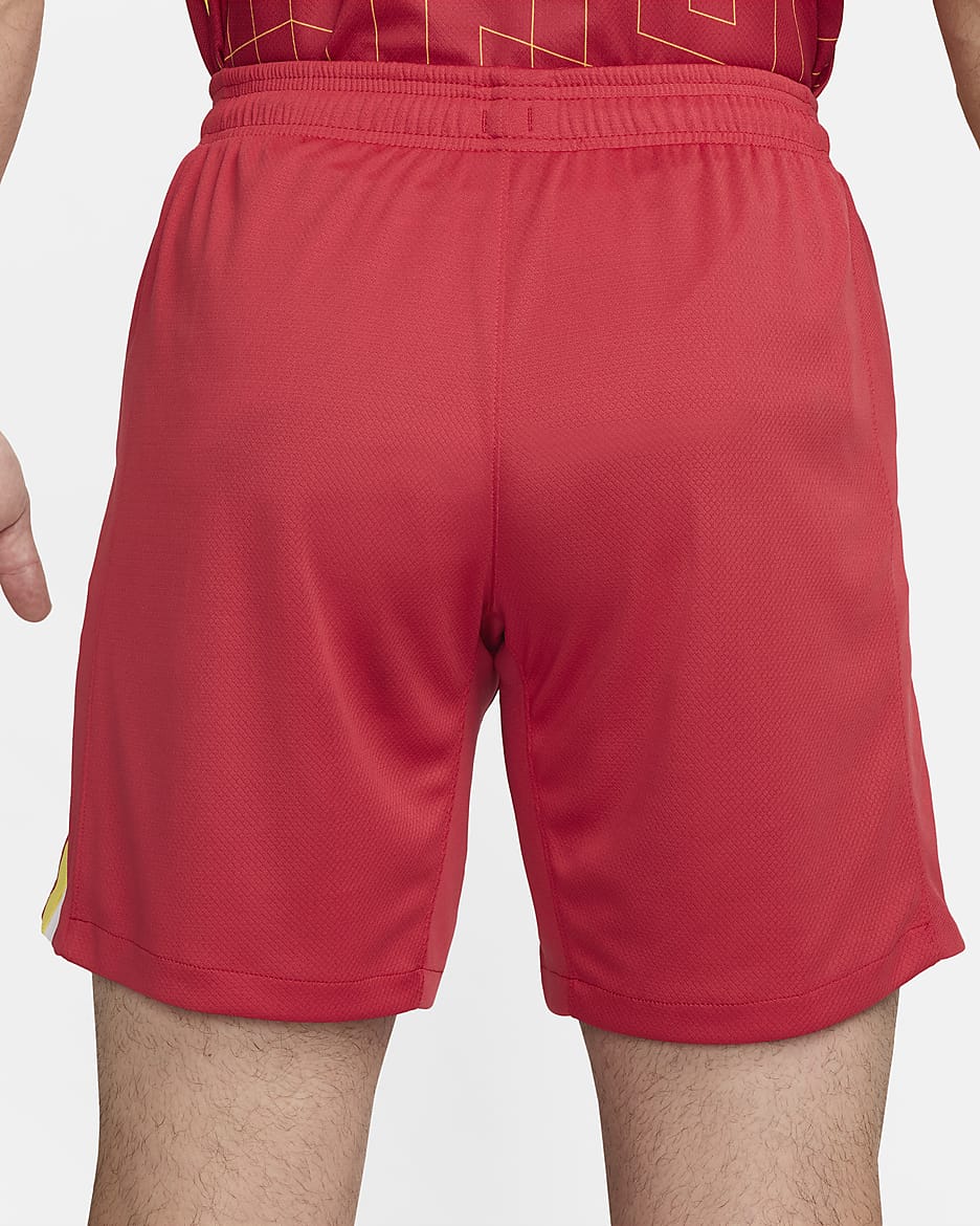 Shorts da calcio replica Nike Dri-FIT Liverpool FC 2024 Stadium da uomo – Home - Gym Red/Bianco/Chrome Yellow