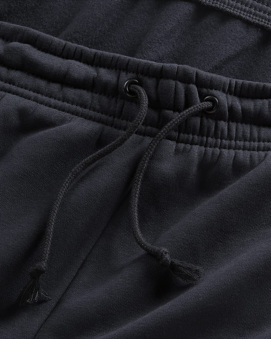 Nike Sportswear Phoenix Fleece ekstra store sweatpants med høyt liv til dame (Plus Size) - Svart/Sail