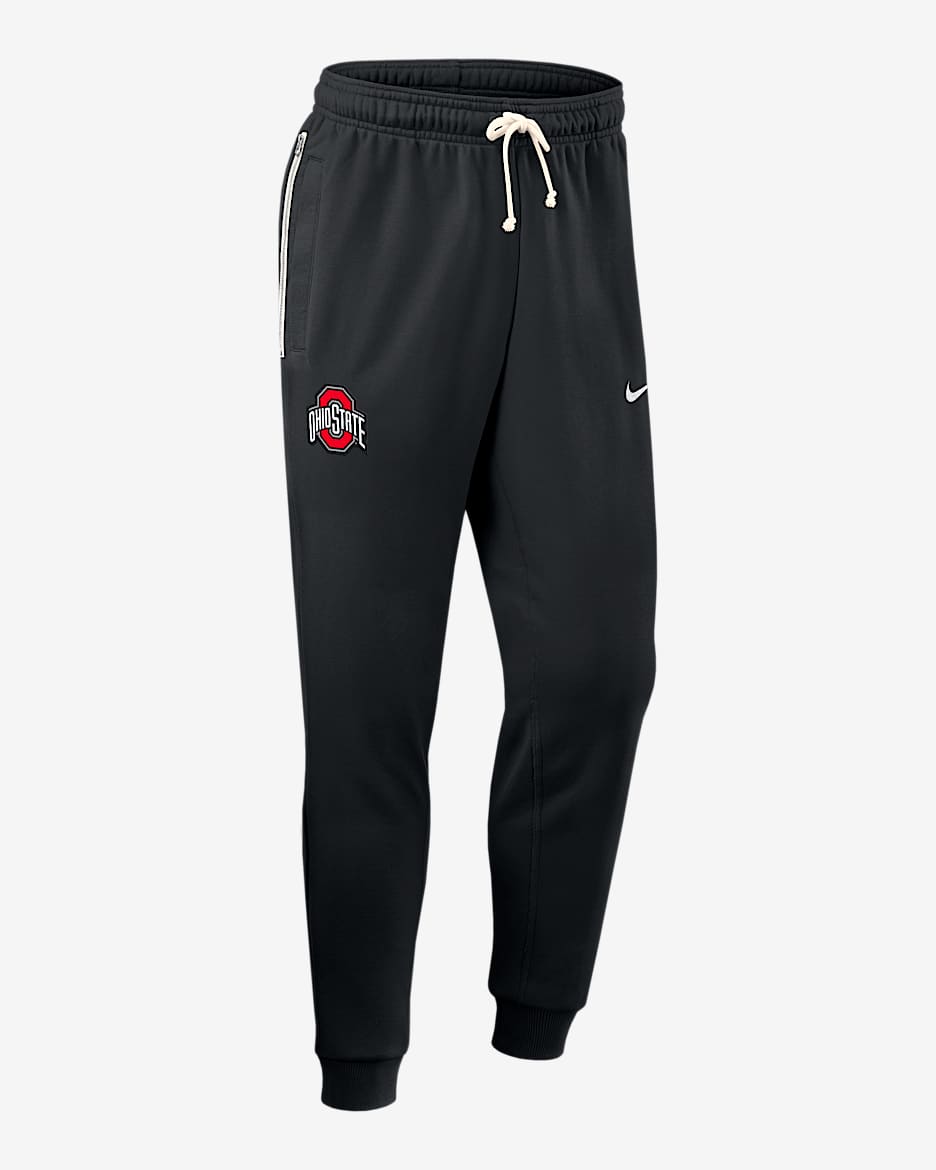 Ohio State Sideline Men's Nike Dri-FIT College Taper Pants - Black