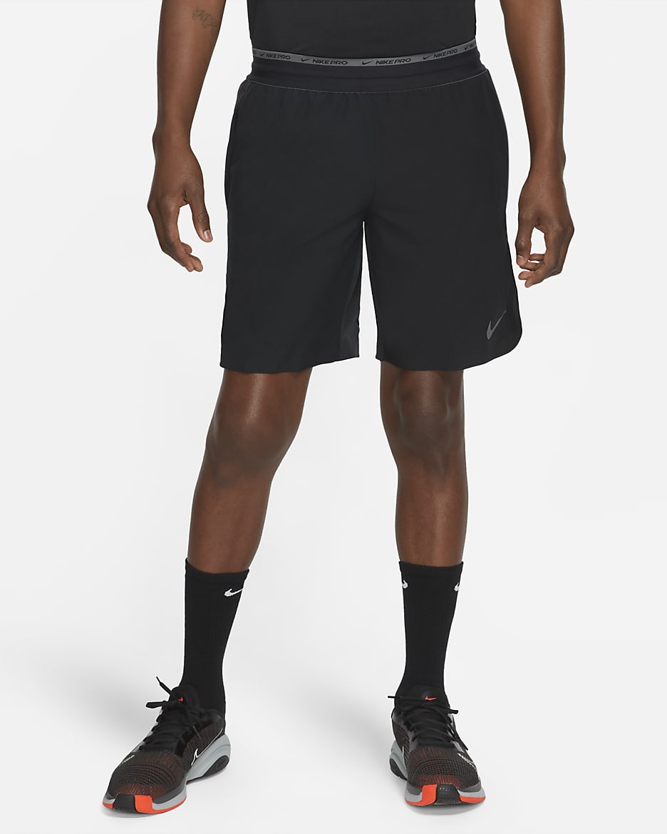 Nike Dri-FIT Flex Rep Pro Collection Men's 20cm (approx.) Unlined Training Shorts - Black/Iron Grey