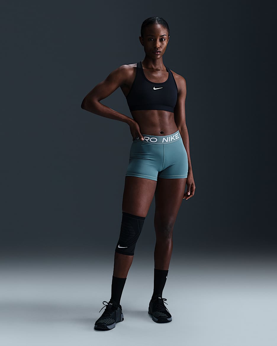 Nike Pro Women's 8cm (approx.) Shorts - Smoky Blue/White