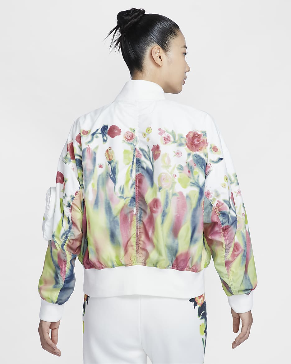 Nike Sportswear Women's Artist Collection Bomber Jacket - Sail/White