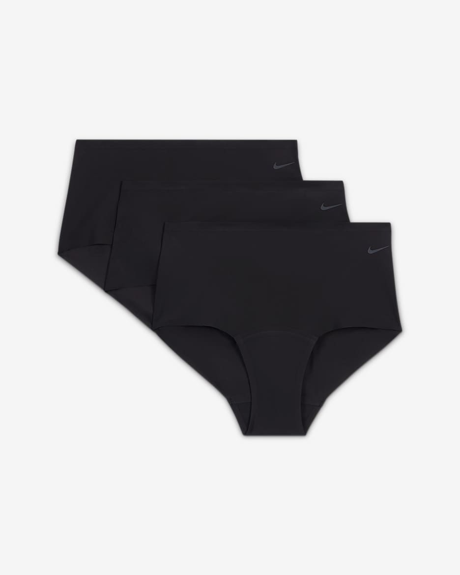 Nike Leak Protection: Periodensichere Hipster (Mädchen, 3er-Pack) - Schwarz/Cool Grey