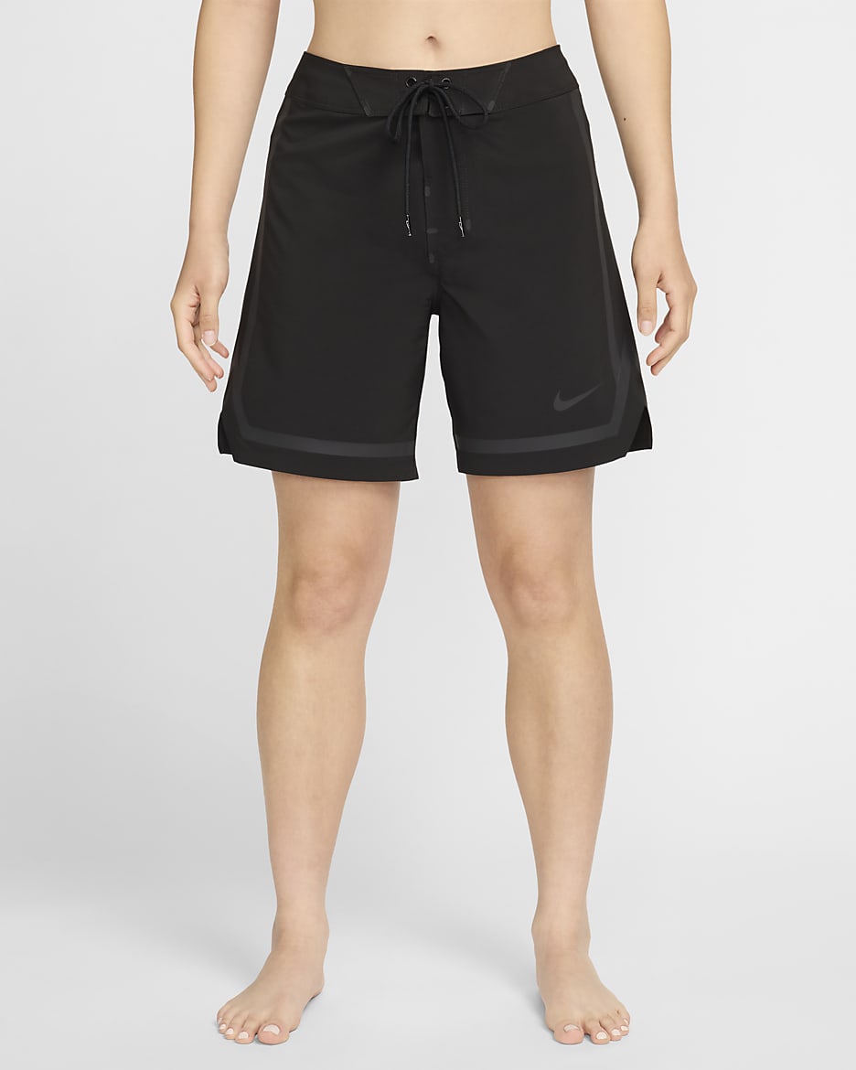 Nike Swim Fadeaway Women's 7" Board Shorts - Black