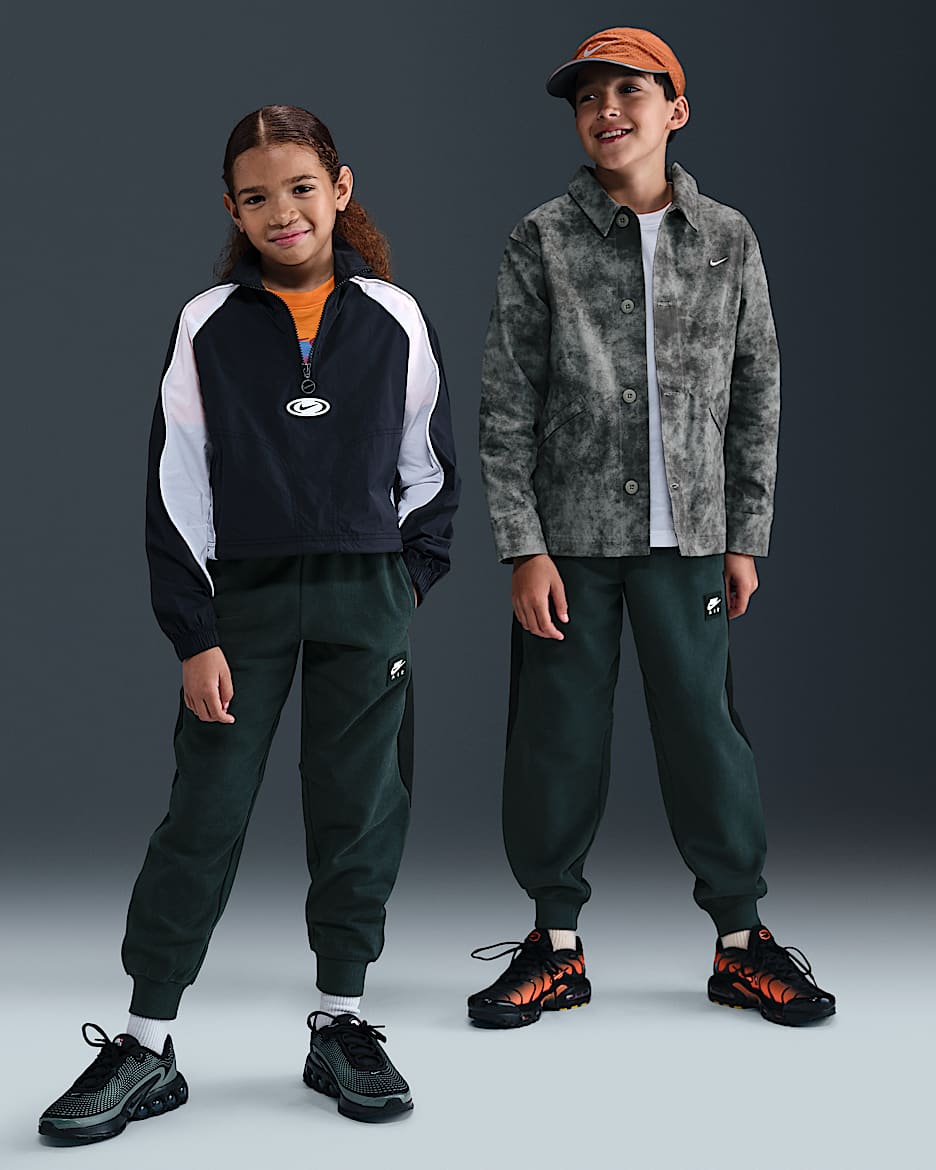 Nike Air Older Kids' Fleece Joggers - Seaweed/Black/White