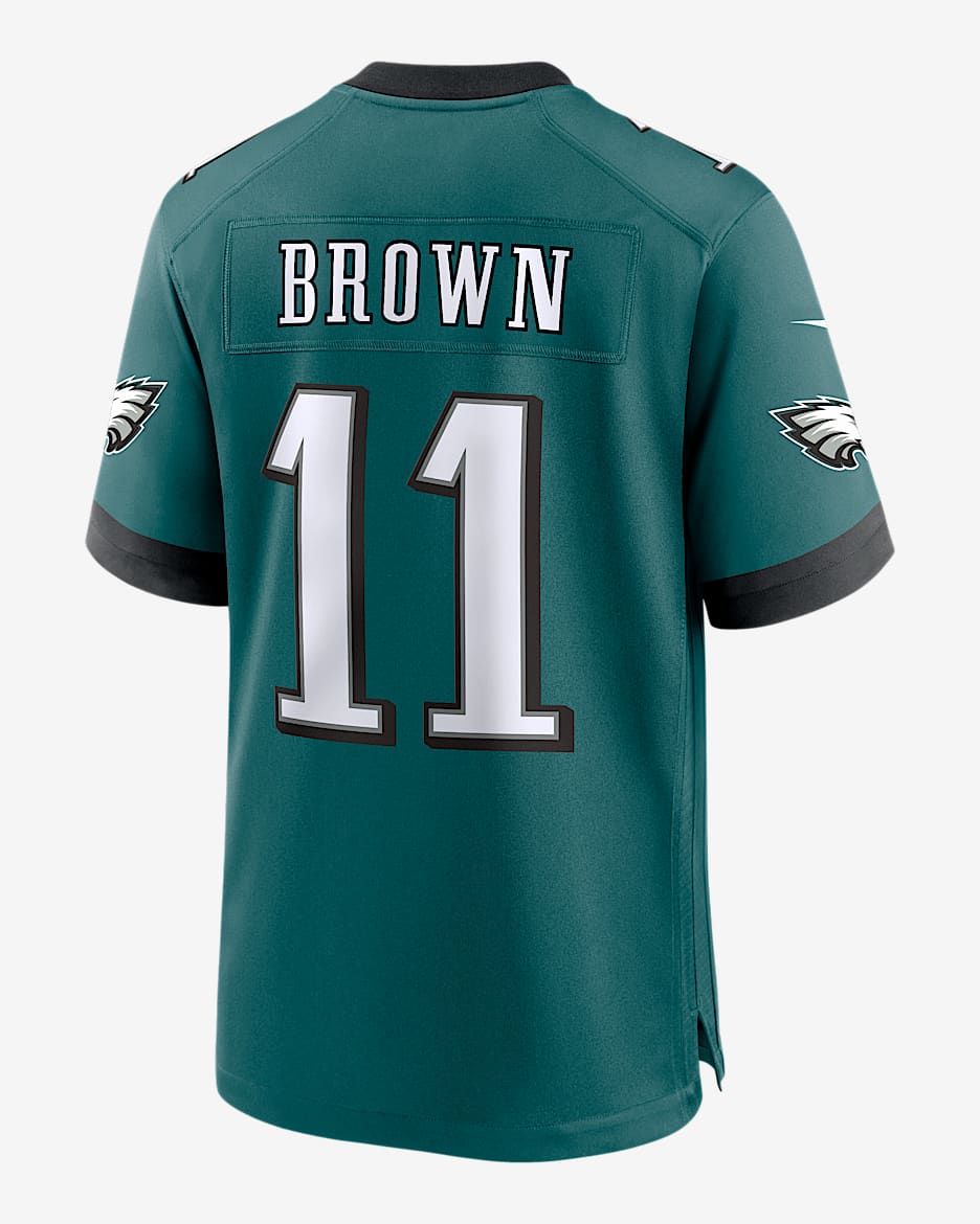 A.J. Brown Philadelphia Eagles Super Bowl LIX Men's Nike NFL Game Jersey - Green