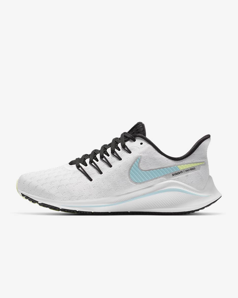 Nike Air Zoom Vomero 14 Women's Running Shoe - White/Black/Pure Platinum/Glacier Ice