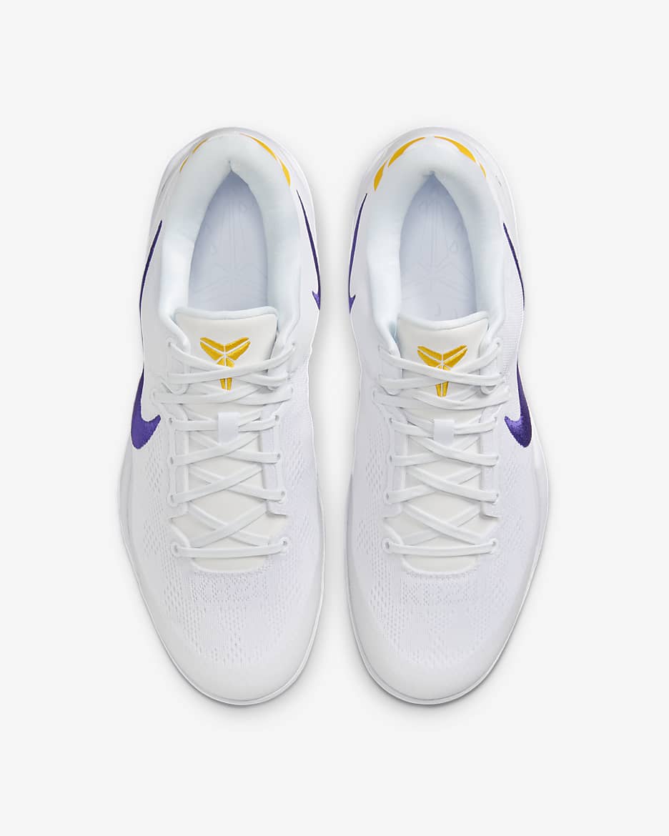 รองเท้าบาสเก็ตบอล Kobe VIII Protro - ขาว/University Gold/Court Purple