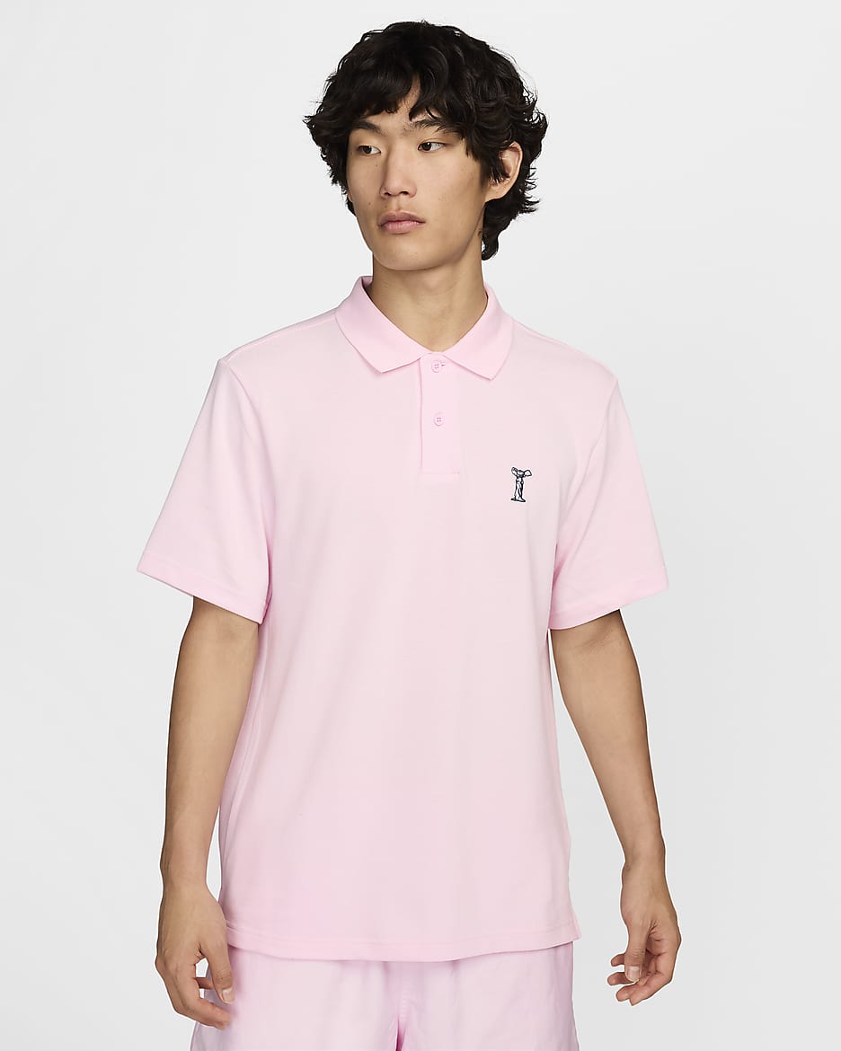 Nike Men's Polo - Pink Foam/Midnight Navy/Midnight Navy