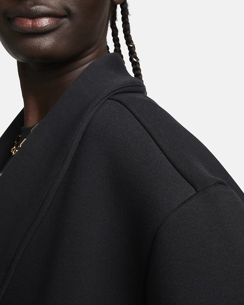 Veste oversize stylée Nike Sportswear Tech Fleece pour femme - Noir/Noir