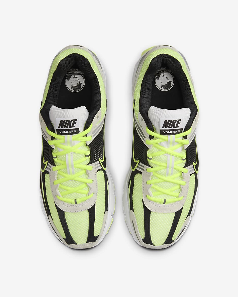 Nike Zoom Vomero 5-sko til mænd - Volt/hvid/Metallic Platinum/sort