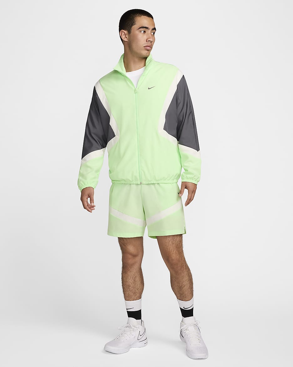 Nike Icon Men's 6" Dri-FIT Woven Basketball Shorts - Vapor Green/Vapor Green/Sail/Iron Grey