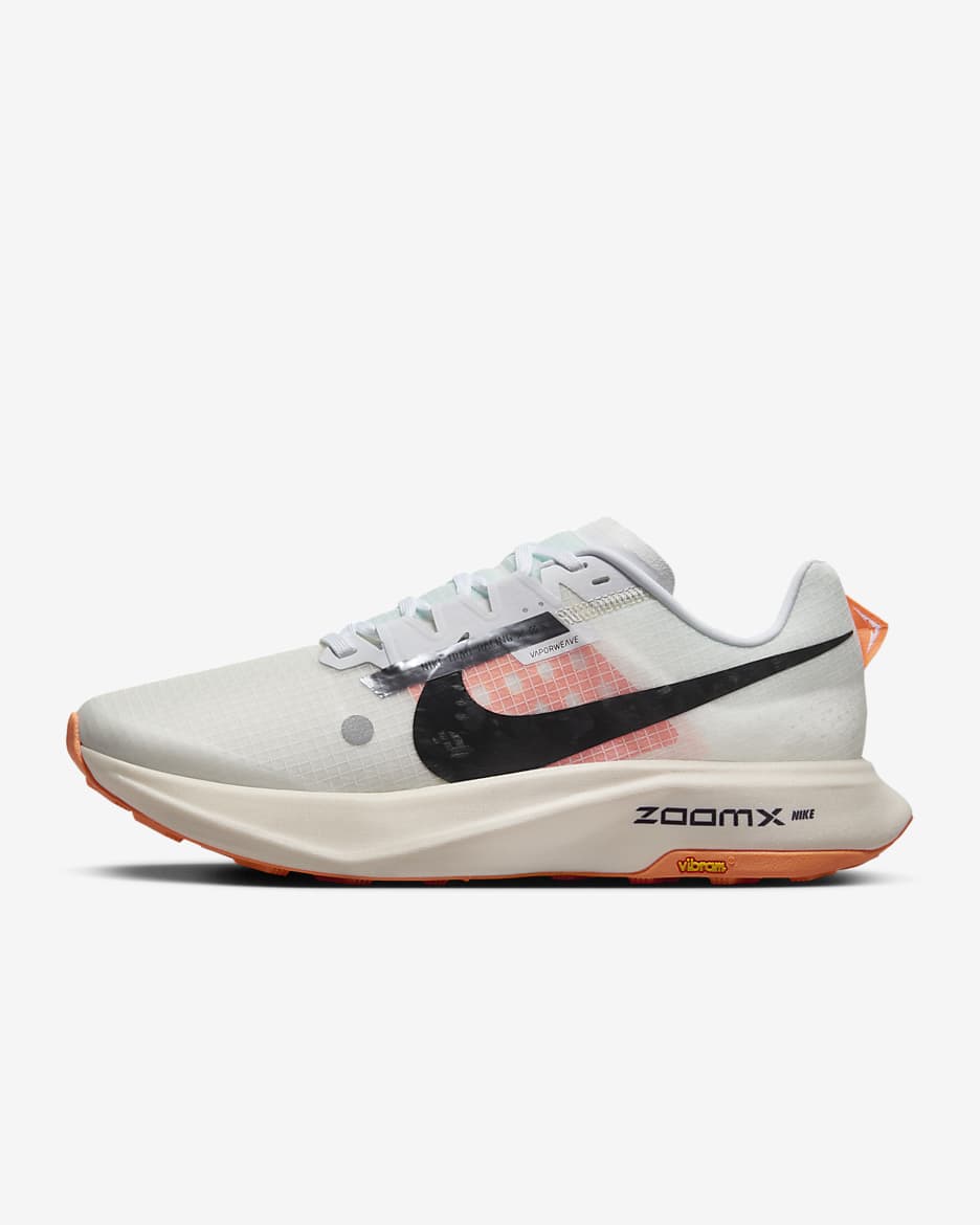 Nike Ultrafly Men's Trail-Racing Shoes - White/Total Orange/Pale Ivory/Black