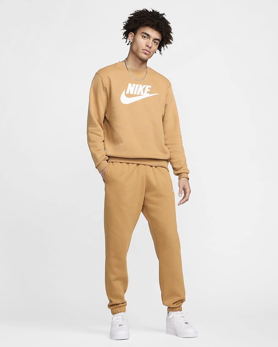 Sudadera con gráfico para hombre Nike Sportswear Club Fleece - Lino