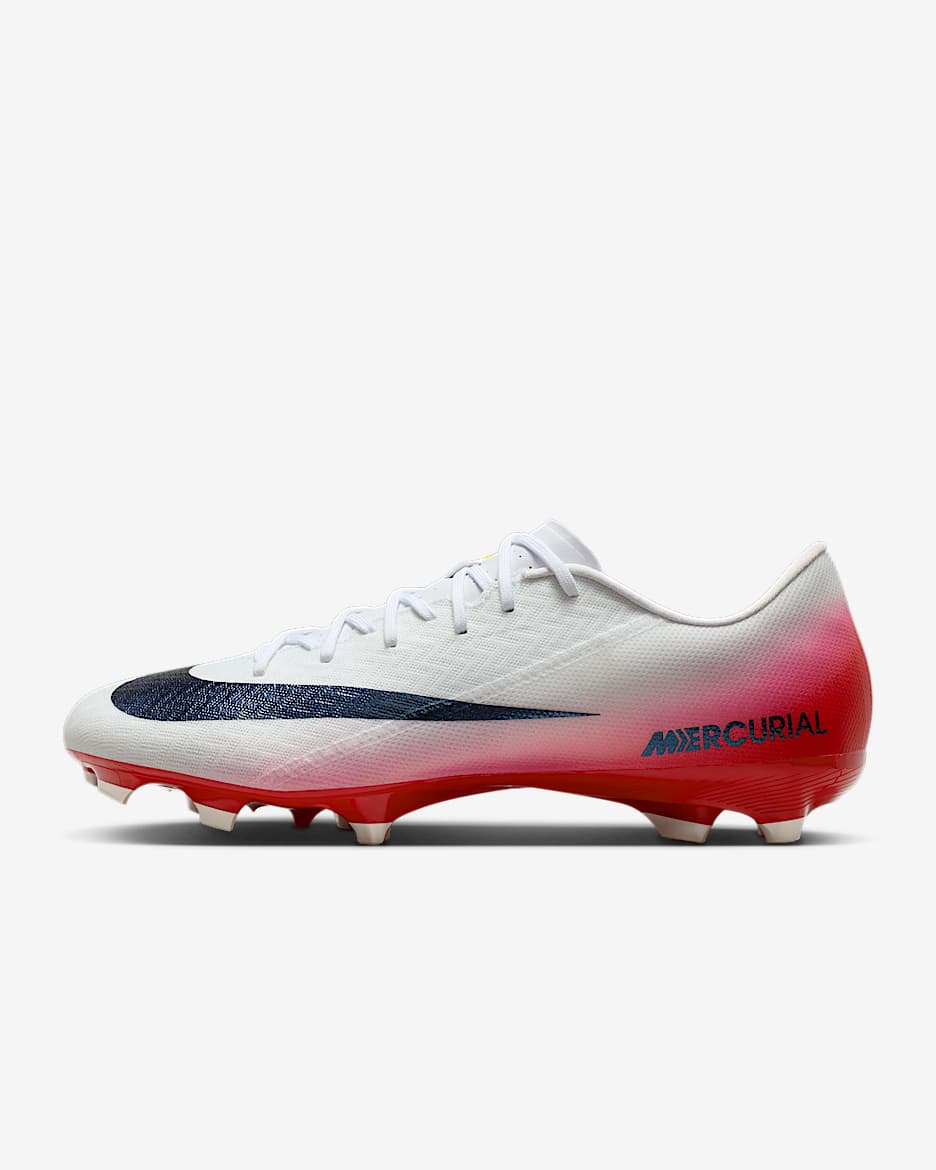 Nike Mercurial Vapor 16 Academy LV8 Multi-Ground Low-Top Soccer Cleats - University Red/Dark Obsidian