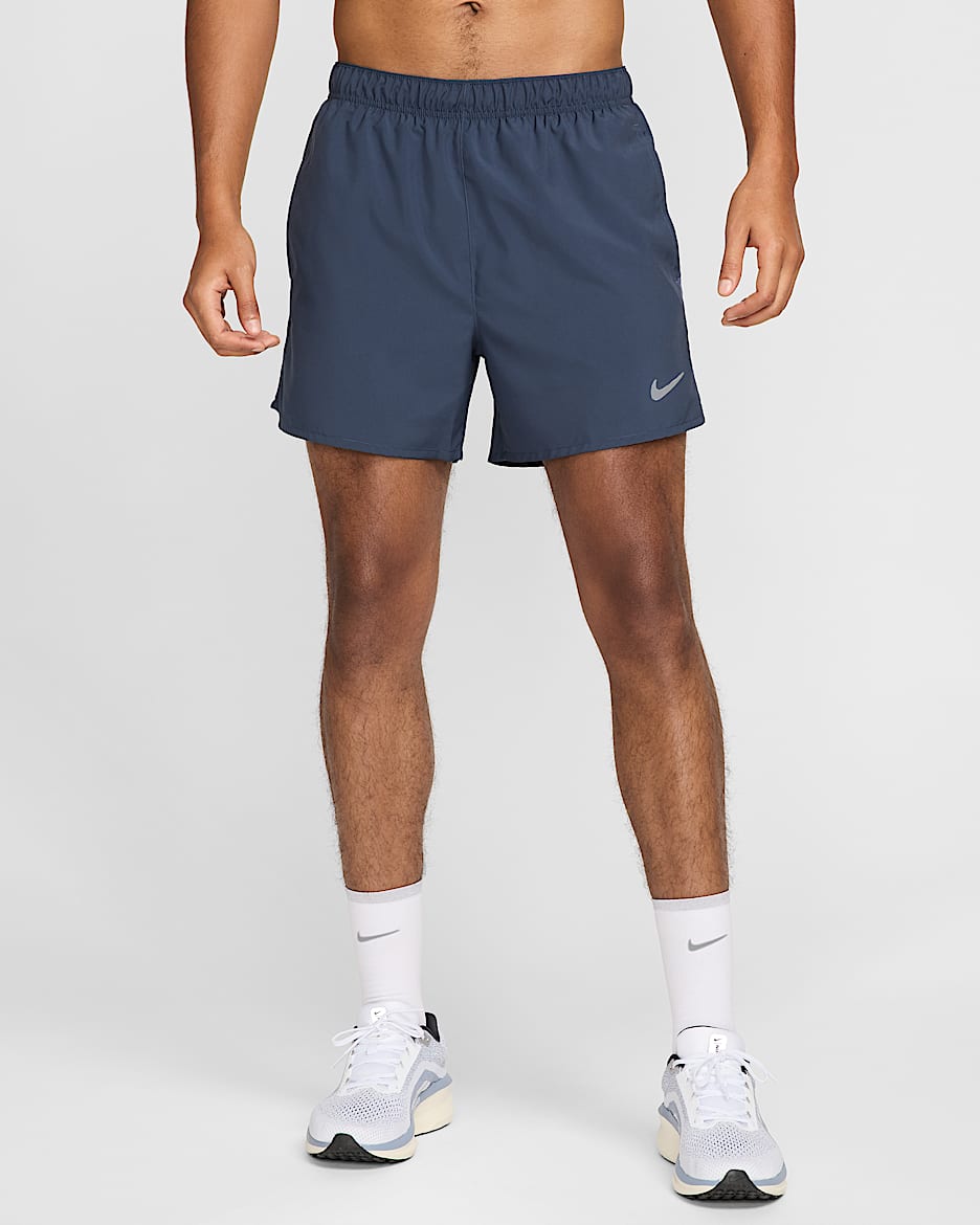 Nike Challenger Dri-FIT 2-i-1 allsidig shorts til herre (13 cm) - Thunder Blue/Thunder Blue/Thunder Blue