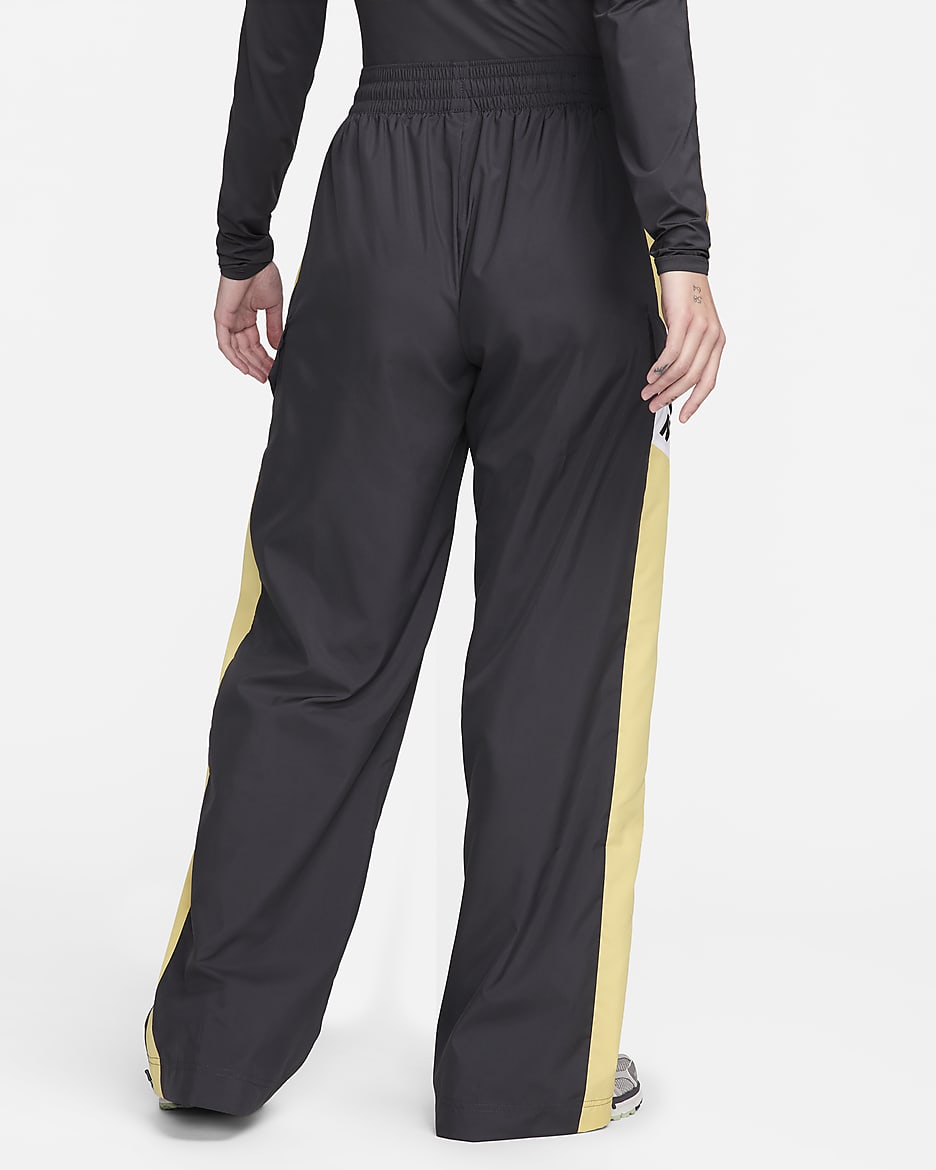 Nike Sportswear Women's High-Waisted Trousers - Dark Smoke Grey/Saturn Gold/White