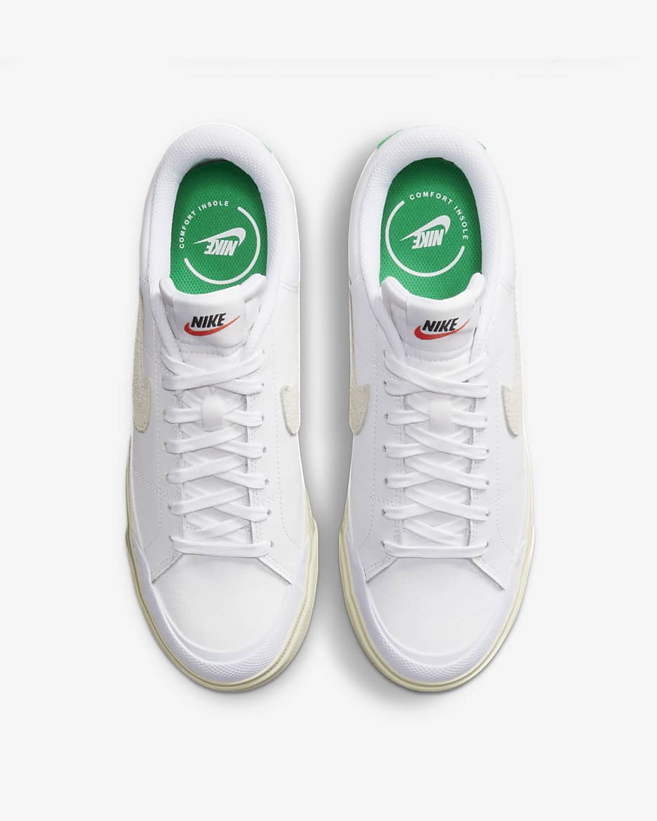 Nike Court Legacy Lift Women's Shoes - White/Coconut Milk/Stadium Green/Summit White