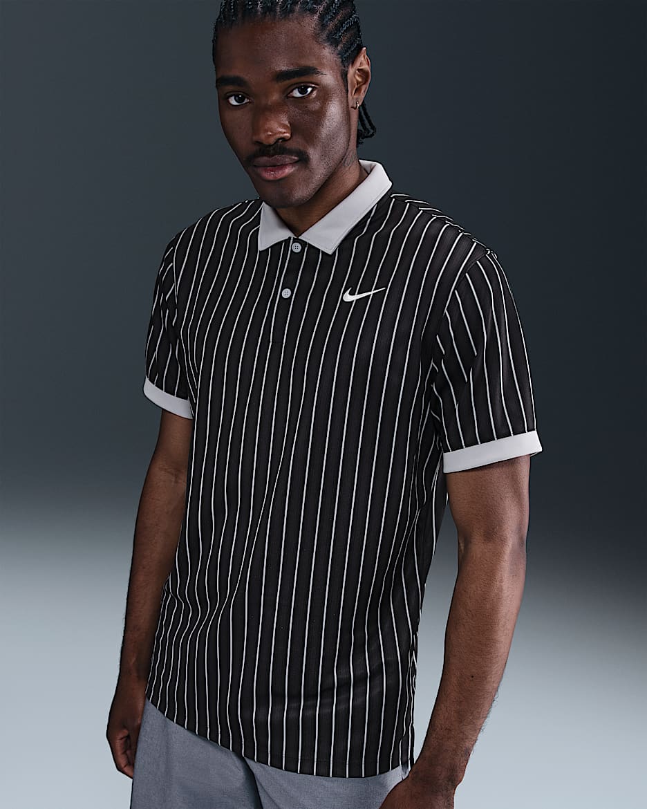 Polo de golf Dri-FIT para hombre Nike Victory+ - Antracita/Gris lobo/Blanco