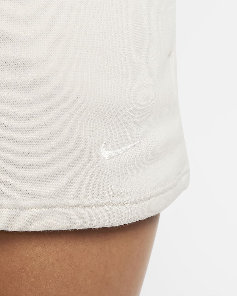 Nike Sportswear Chill Terry Women's High-Waisted Slim 5cm (approx.) French Terry Shorts - Light Orewood Brown/Sail