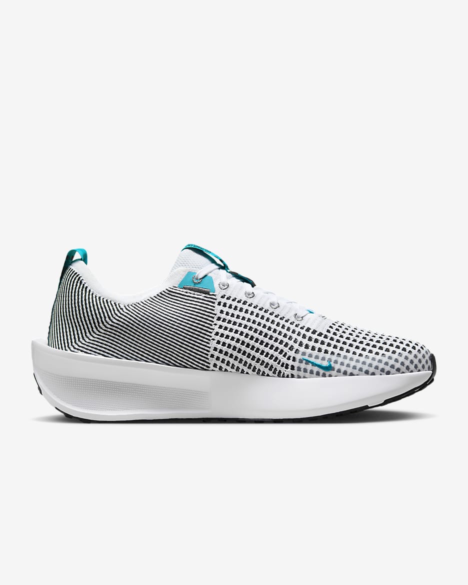 Nike Interact Run Men's Road Running Shoes - White/Black/White/Dusty Cactus