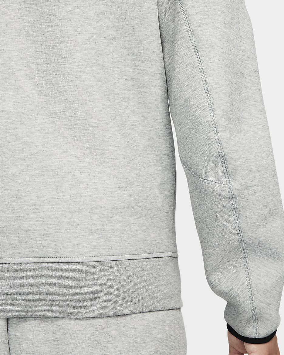 Nike Sportswear Tech Fleece Windrunner hettejakke til herre - Dark Grey Heather/Svart