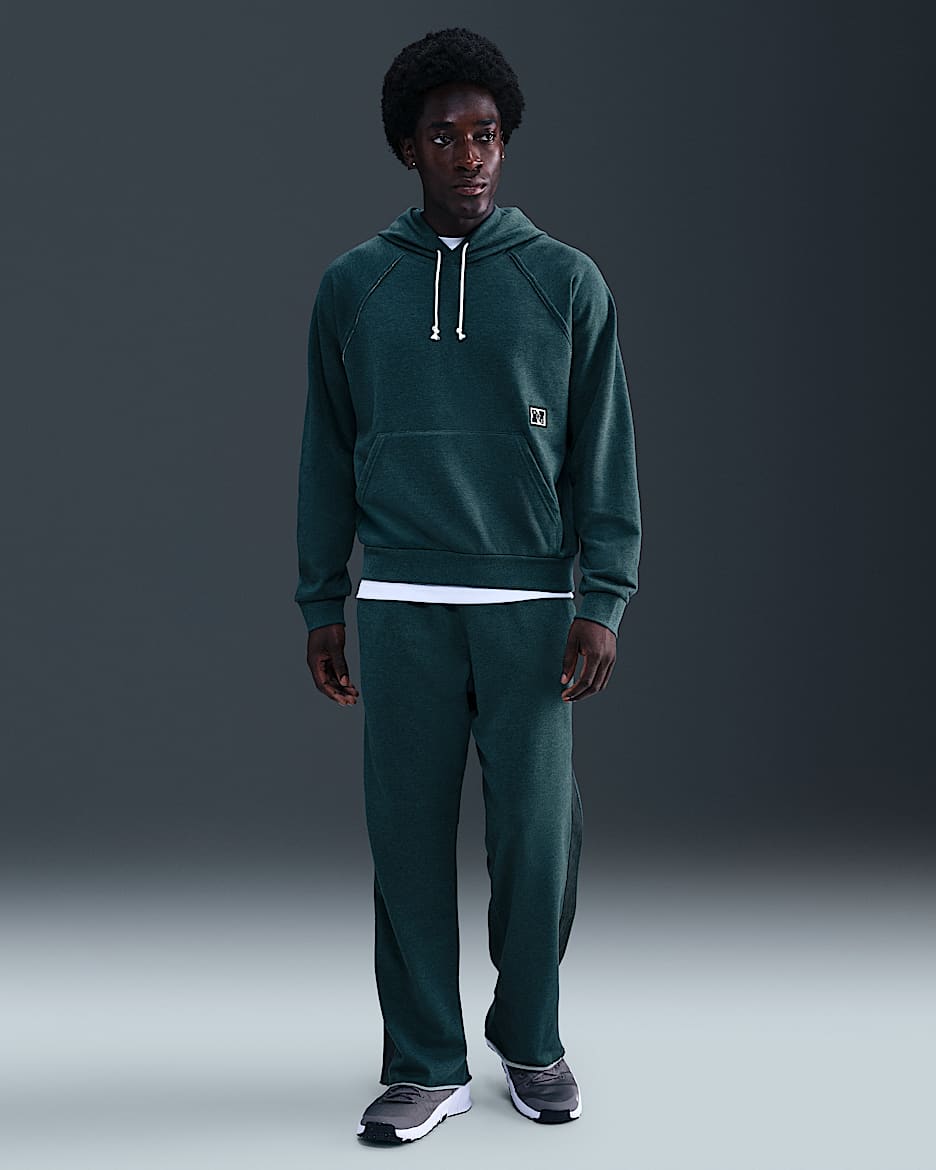 Pantaloni da allenamento in fleece Dri-FIT Nike Gym Heritage – Uomo - Seaweed/Heather/Pale Ivory/Seaweed