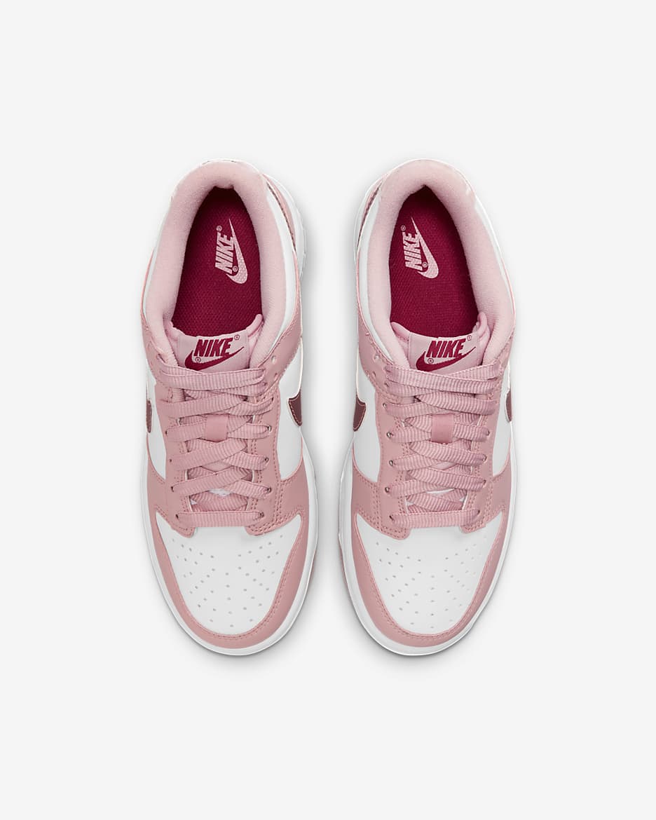 Chaussures Nike Dunk Low pour Enfant plus âgé - Pink Glaze/Blanc/Pomegranate/Pink Glaze