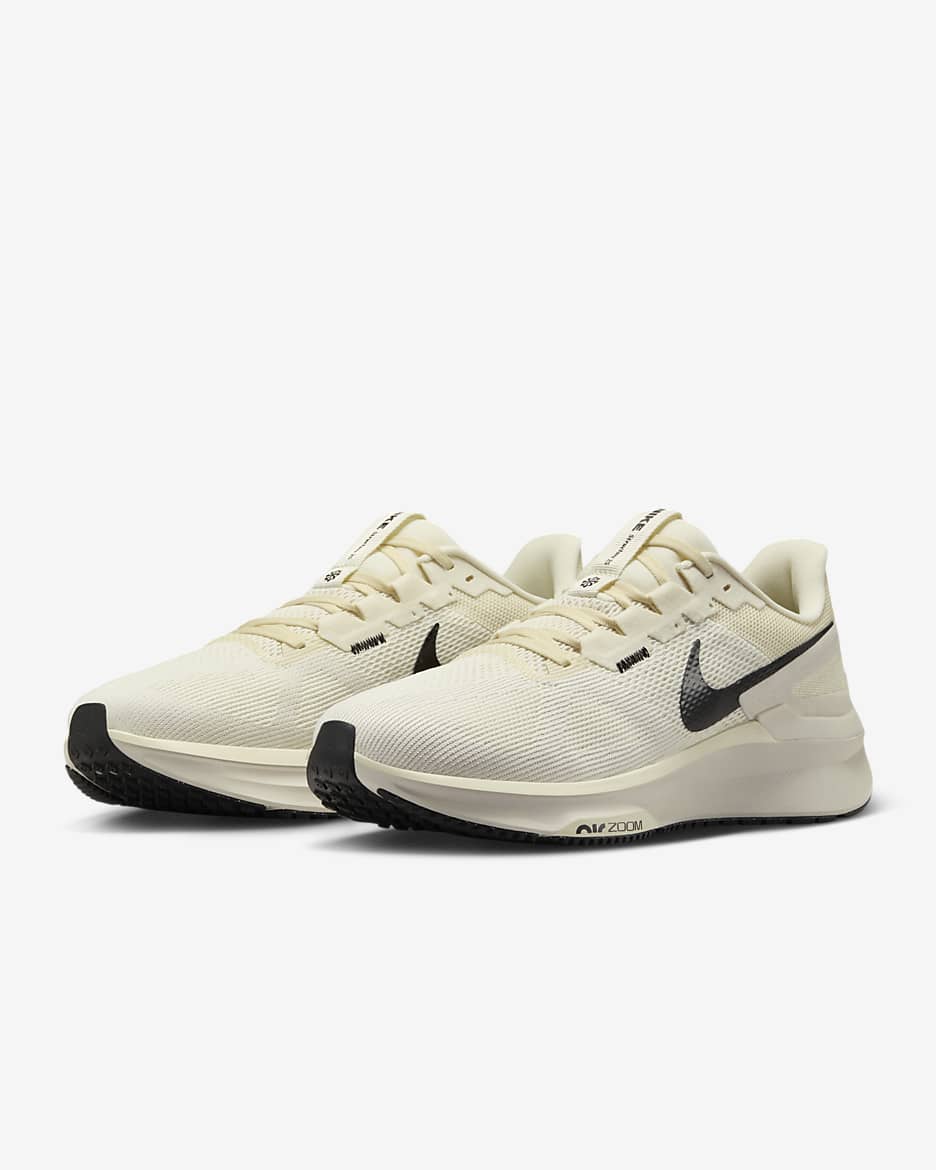 Tenis de correr en pavimento para hombre Nike Structure 25 - Leche de coco/Fantasma/Marrón verdoso claro/Negro