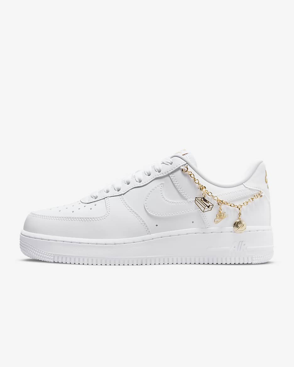 Scarpa Nike Air Force 1 '07 LX - Donna - Bianco/Oro metallizzato/Flat Gold/Bianco