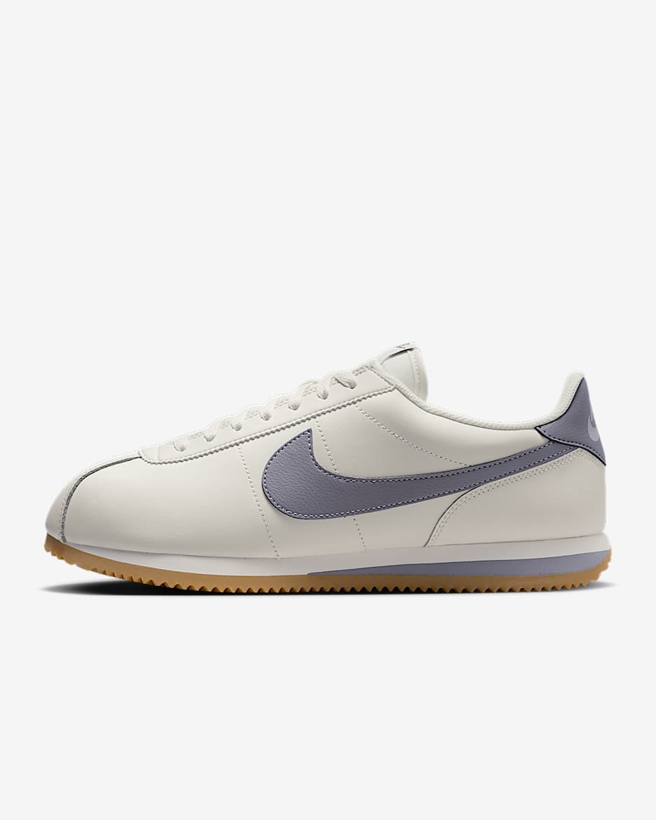 Tenis para hombre Nike Cortez Leather - Vela/Amarillo goma/Gris cemento