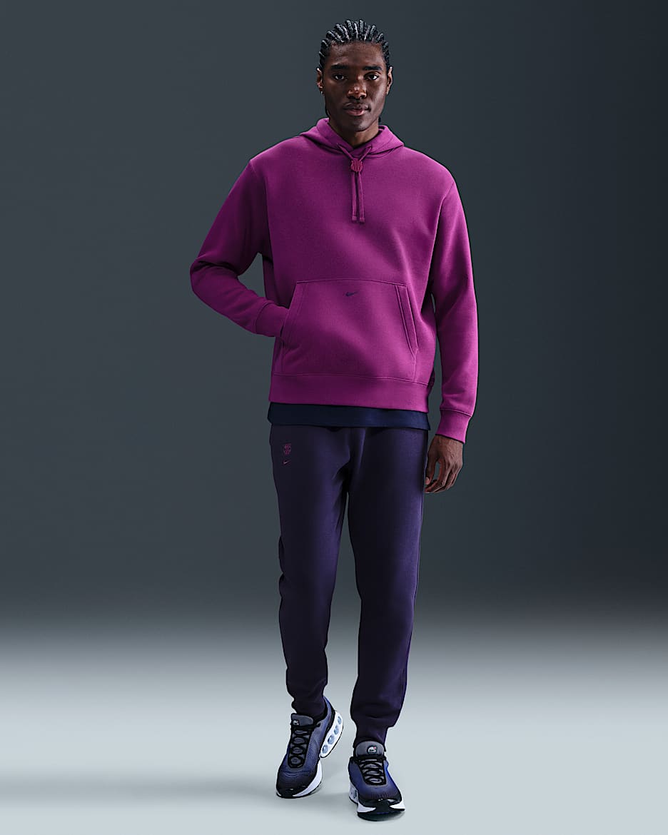 FC Barcelona Club Men's Nike Soccer Joggers - Imperial Purple/Bright Grape