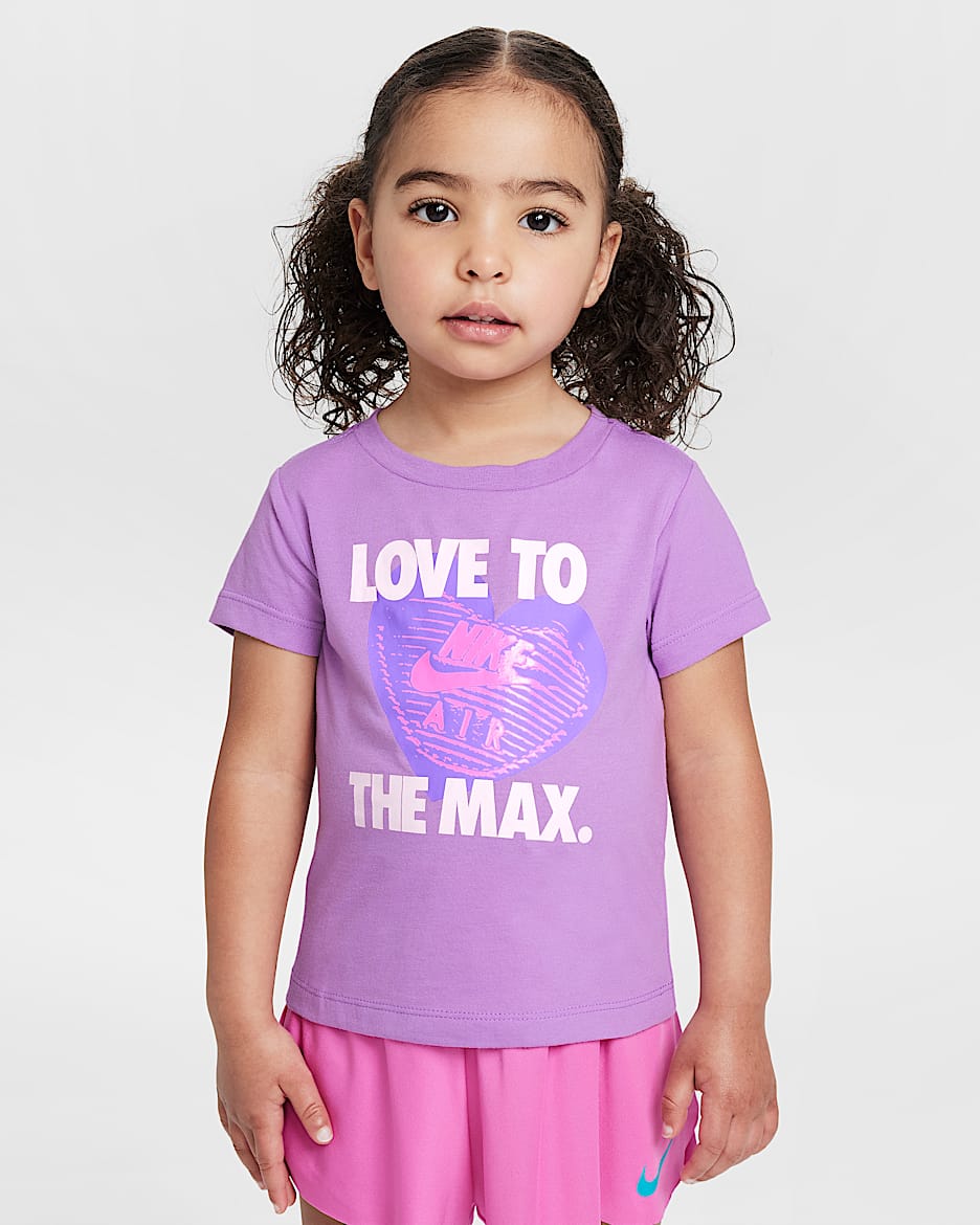 Nike Toddler Lover to the Max Graphic T-Shirt - Rush Fuchsia