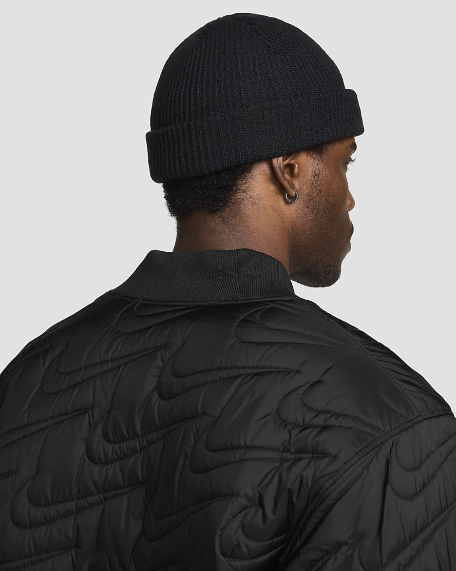 Nike Terra Futura365 beanie met korte omslag - Zwart