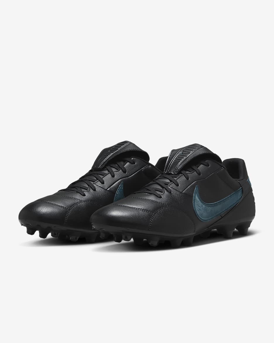 Scarpa da calcio a taglio basso FG Nike Premier 3 - Nero/Deep Jungle/Nero