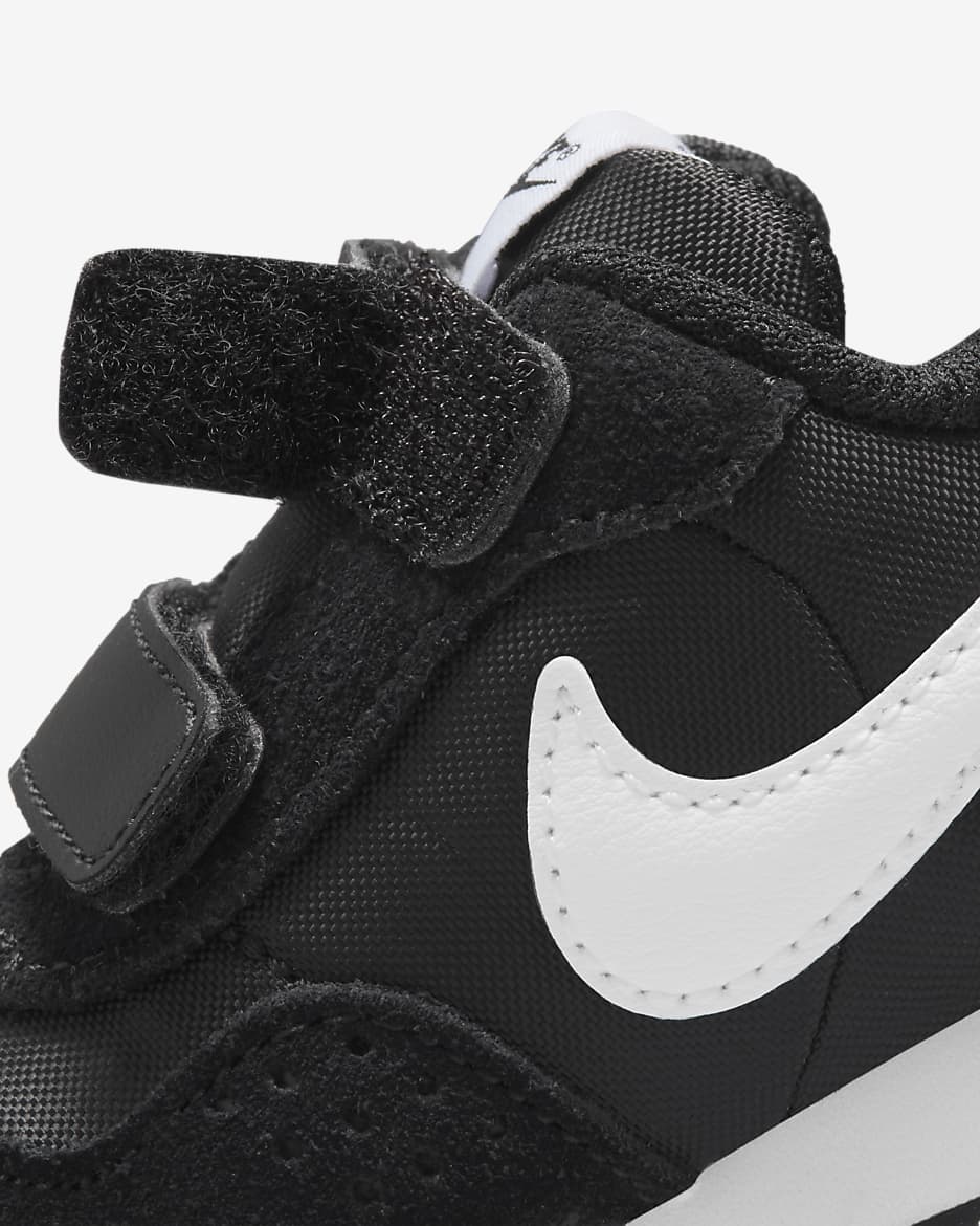 Nike MD Valiant Baby and Toddler Shoe - Black/White